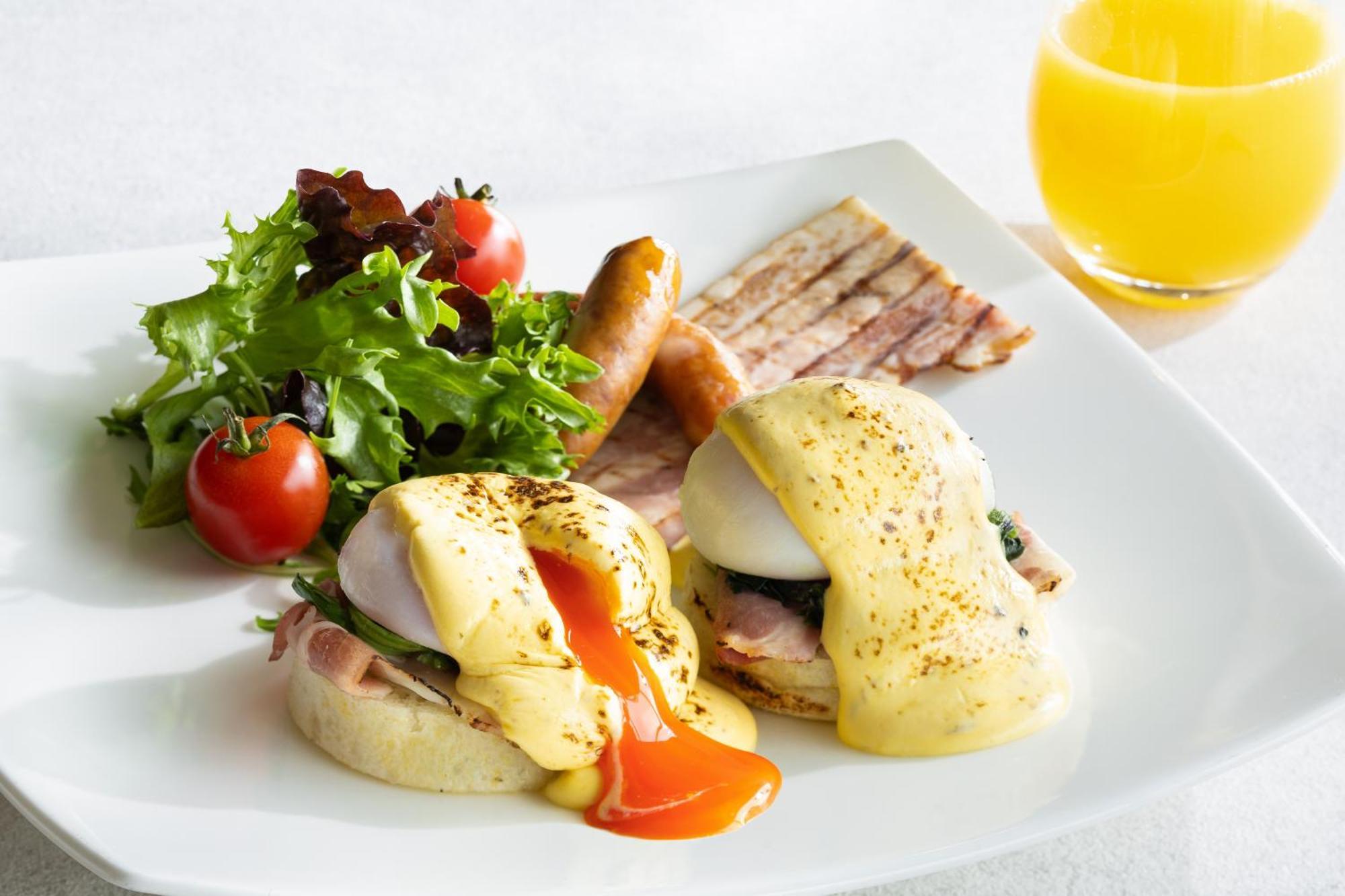 فندق كوبي ميريكين بارك أورينتال كوبه المظهر الخارجي الصورة Eggs Benedict